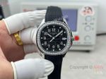 High Quality Replica PATEK PHILIPPE Aquanaut Luce Black Integrated Composite Strap Black Embossed Pattern Face Dial 48 Diamonds Inlaid Round Octagonal Case Watch 38mm